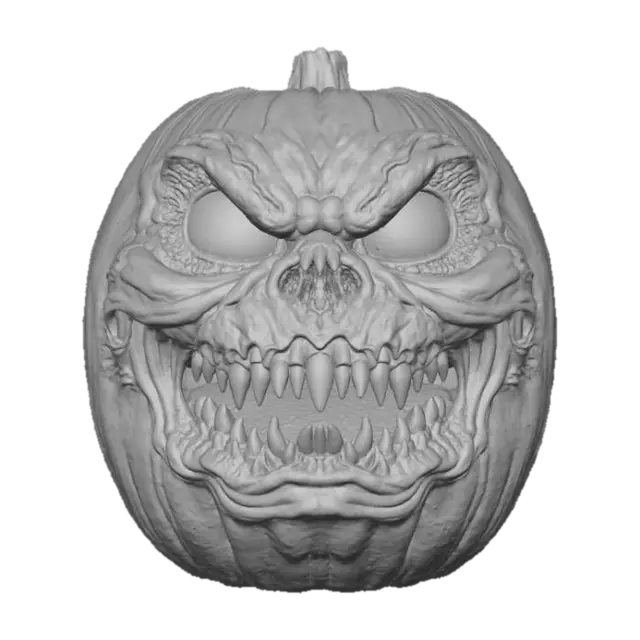 3D model for Fierce Pumpkin Face, #Halloween2025#