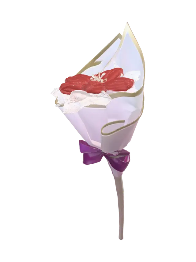 3D model for Crimson Blossom Bouquet