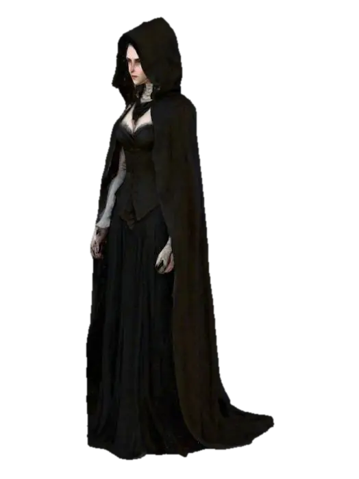 Create a hyper realistic human female character inspired by the Bloodborne game.… 3D model, vytvořený pomocí AI