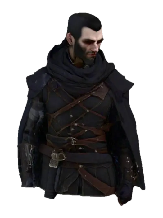 Create a hyper realistic human male character inspired by the Bloodborne game.… 3D model, vytvořený pomocí AI