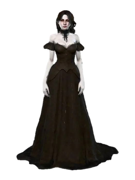 Create a hyper realistic human female character inspired by the Bloodborne game.… 3D model, vytvořený pomocí AI