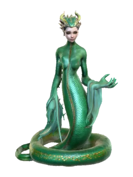 Ultra realistic Lamia. Highly detailed face and hands. Body parts should have a type… 3D model, vytvořený pomocí AI