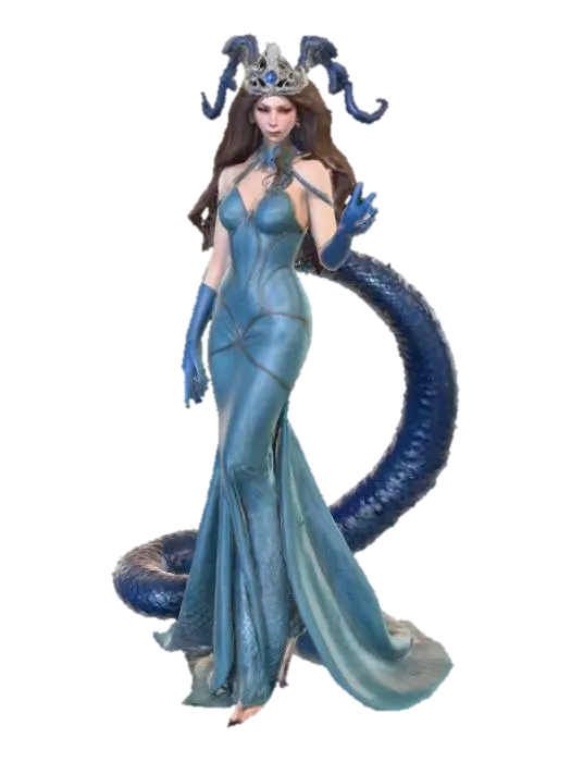 Ultra realistic Lamia. Highly detailed face and hands. Body parts should have a type… 3D model, vytvořený pomocí AI