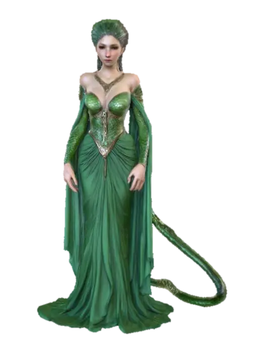 Ultra realistic Lamia. Highly detailed face and hands. Body parts should have a type… 3D model, vytvořený pomocí AI