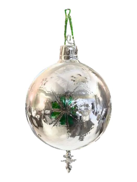 3D model for #Christmas2025#, Beautiful, delicate glass vintage Christmas ornament. Highly detailed. Realistic. High quality realistic textures. Solid infill.