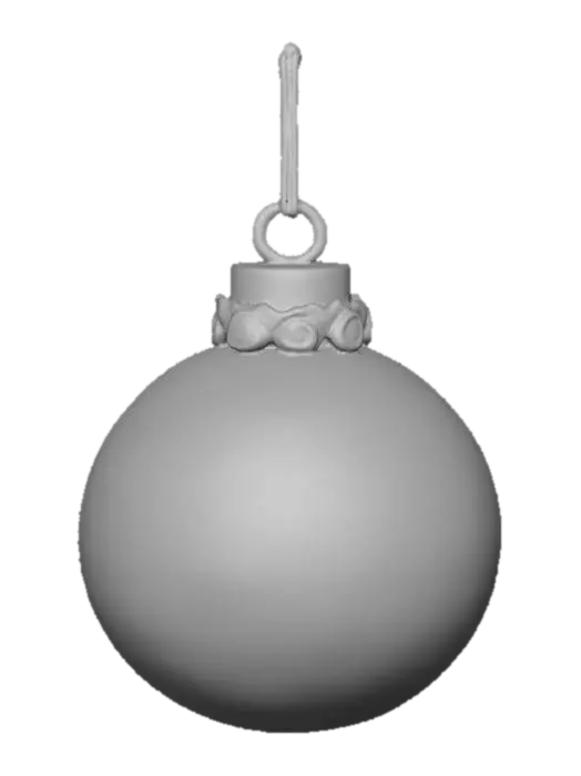 3D model for #Christmas2025#, Beautiful, delicate glass vintage Christmas ornament. Highly detailed. Realistic. High quality realistic textures. Solid infill.
