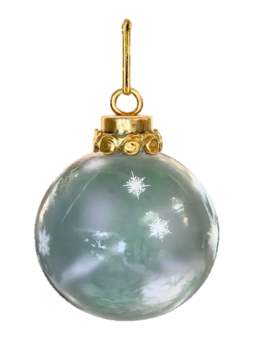 3D model for #Christmas2025#, Beautiful, delicate glass vintage Christmas ornament. Highly detailed. Realistic. High quality realistic textures. Solid infill.