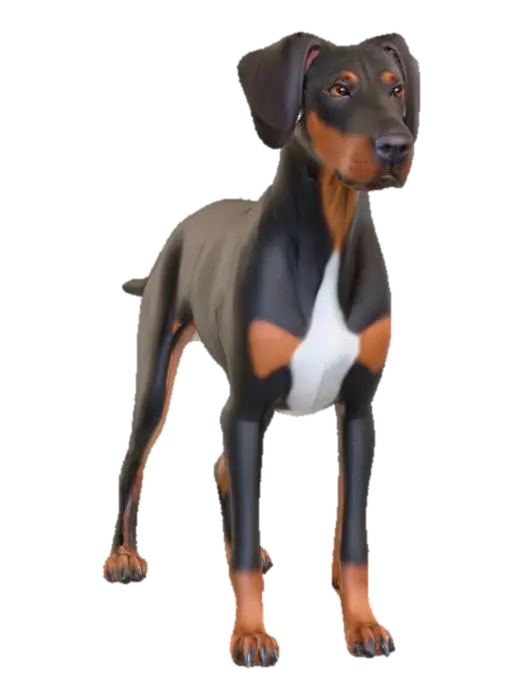 Ultra realistic ultra detail dog of a pointer class breed. Ultra high quality… - Detaileddog 3D model, vytvořený pomocí AI