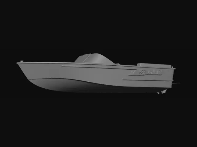 3D model for Izumrud Motor Boat Blueprint