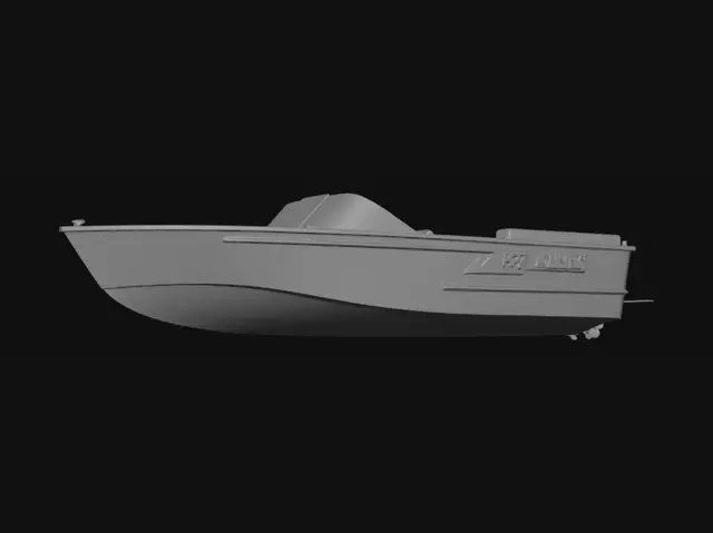 3D model for Izumrud Motor Boat Blueprint