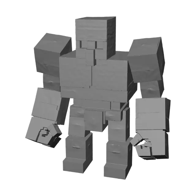 3D model for Mossy Stone Golem