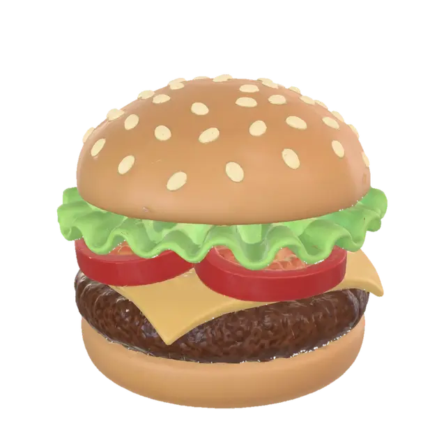 3D model for Giant 3D Hamburger