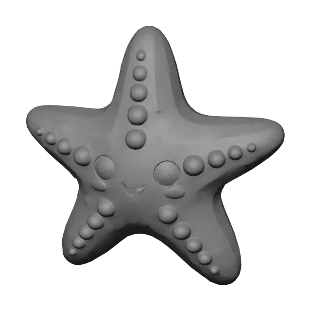 3D model for Cheerful Orange Starfish