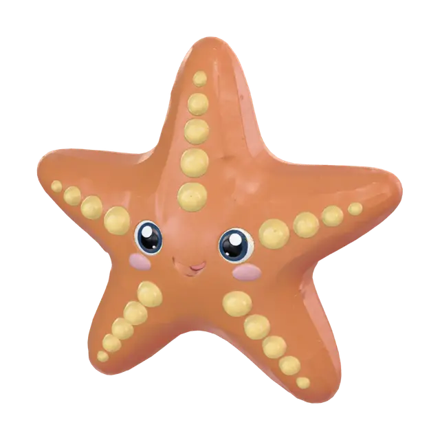 3D model for Cheerful Orange Starfish
