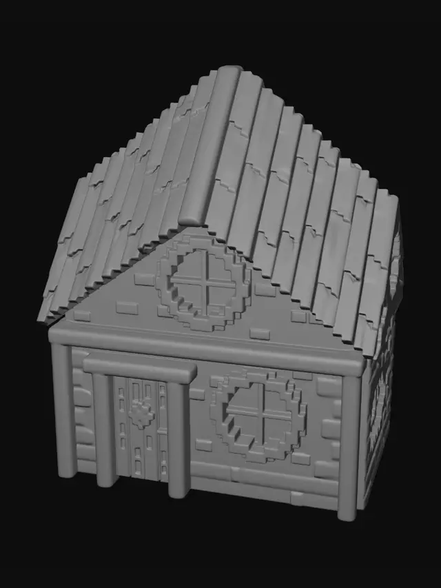 3D model for Pixel Cottage