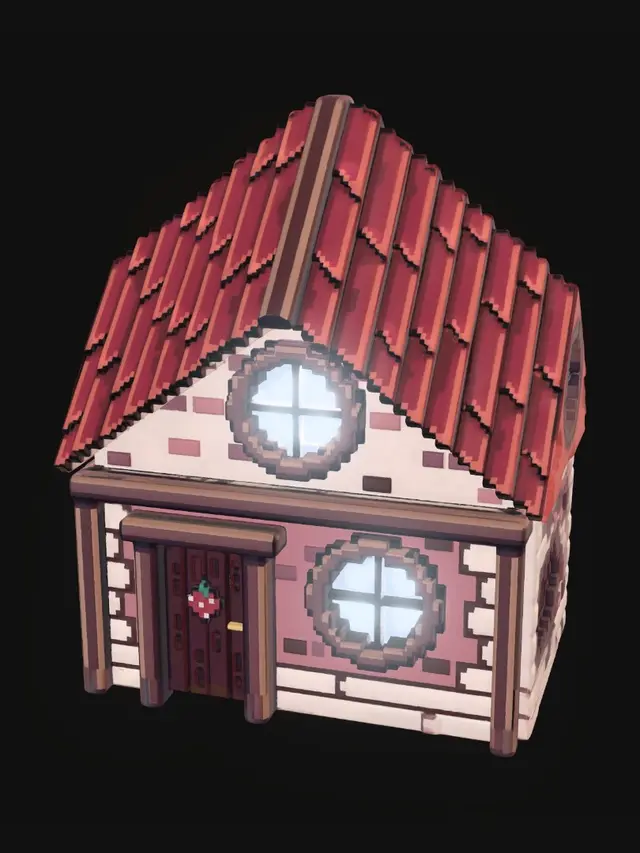 3D model for Pixel Cottage