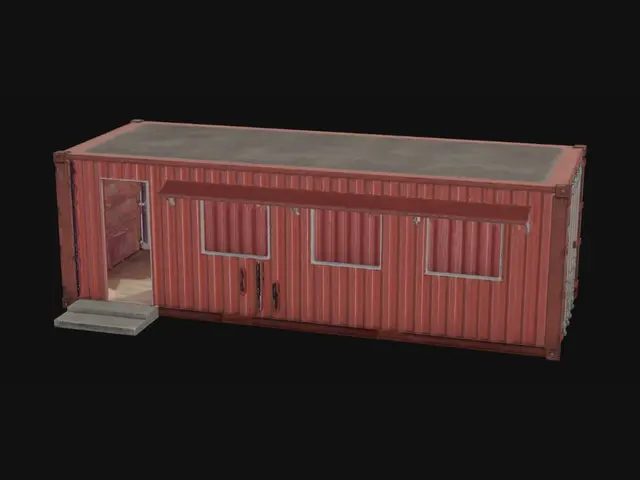 3D model for Red Shipping Container Office
