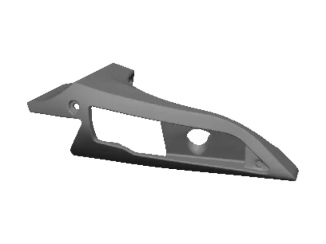 3D model for Black plastic buttstock