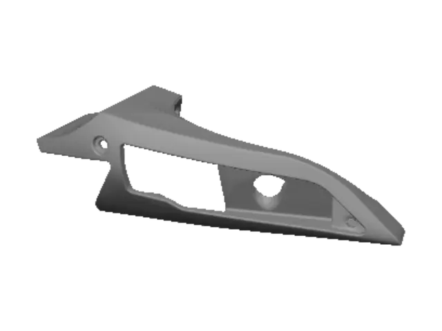 3D model for Black plastic buttstock