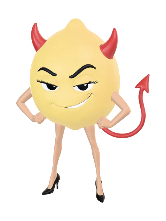 Dirty Lemon 3D model, vytvořený pomocí AI