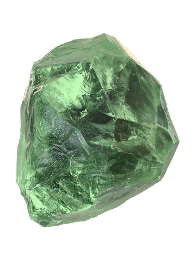 A Green Gem - Macro 3D model, vytvořený pomocí AI