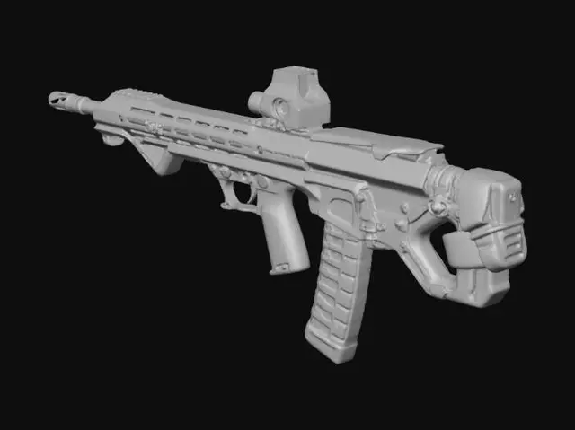 3D model for Futuristic Modular Rifle