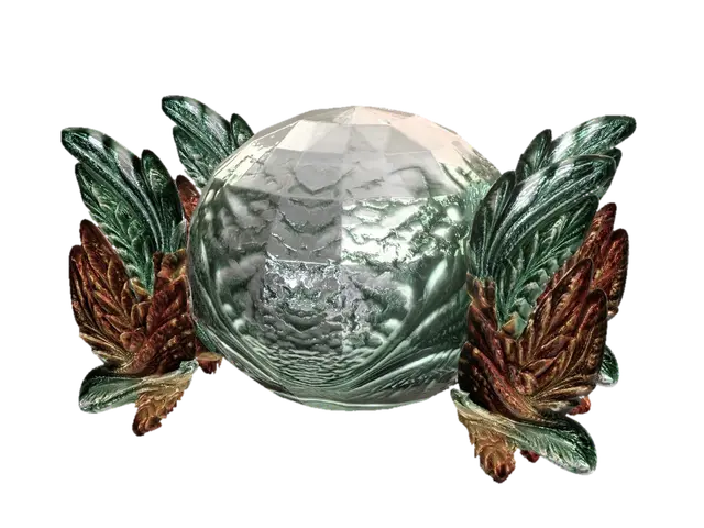 Modello 3D Emerald Wings of the Fractal Dawn - Fusion, generato dall’IA