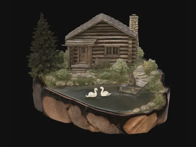 3D model for Lodge on a Stump by the Lake