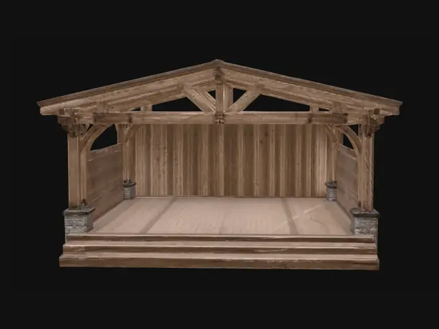3D model for Rustic Timber Stage