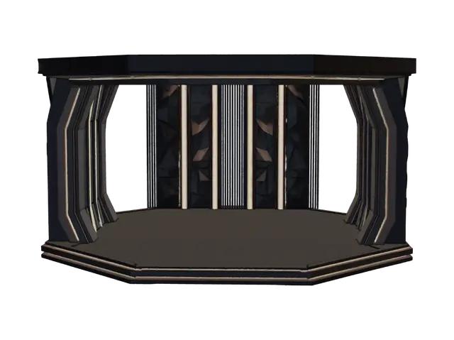 Midnight Diamond Stage - Clipart 3D model, vytvořený pomocí AI