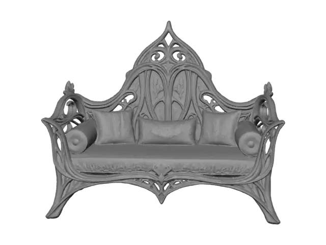 3D model for Verdant Lattice Settee