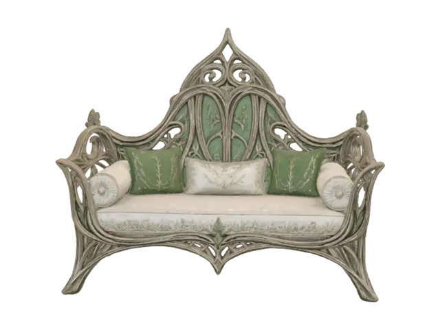 3D model for Verdant Lattice Settee