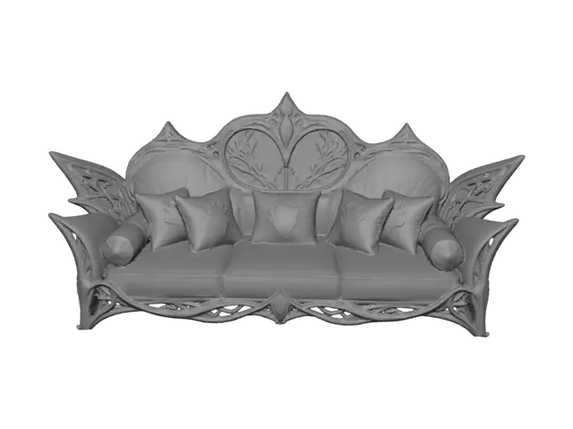 3D model for Gilded Leaf Sofa