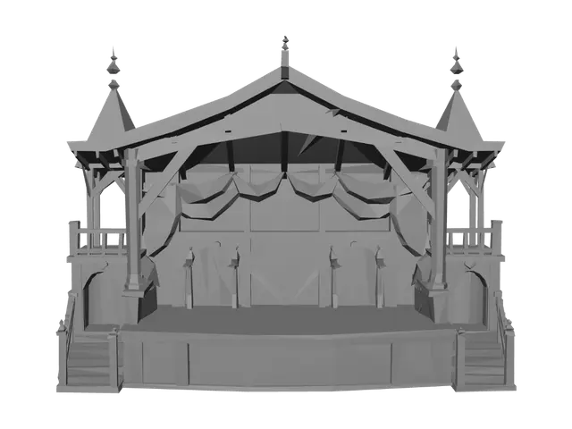 3D model for Gilded Timber Stage