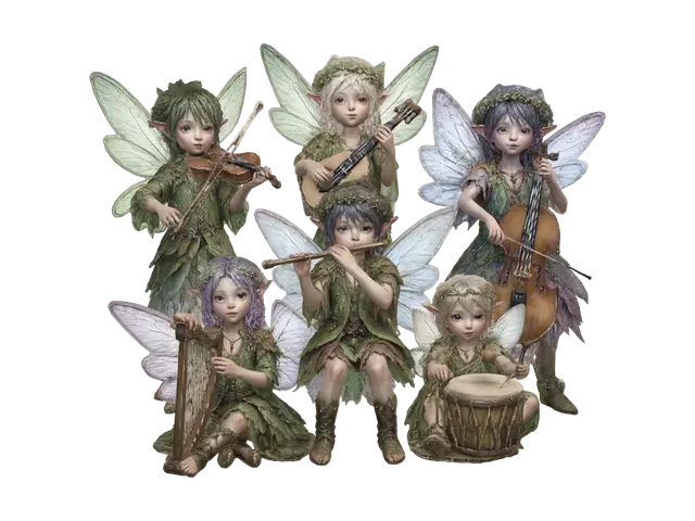 Woodland Minstrels - Bard 3D model, vytvořený pomocí AI