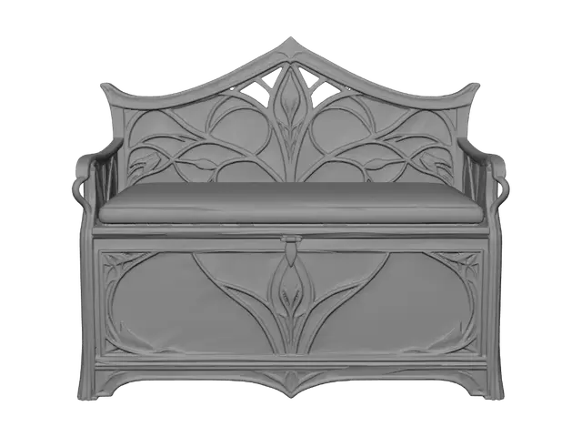 3D model for Emerald Vine Bench