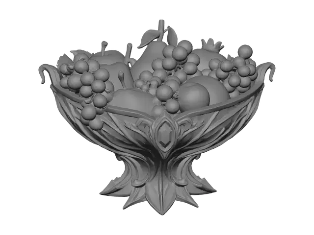 3D model for Elven Fruit Basket