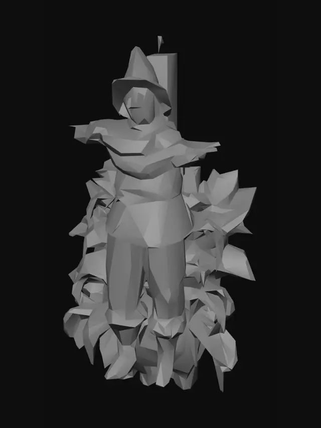 3D model for Scarecrow Figure