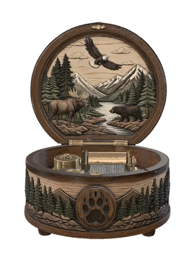 Woodland Symphony 3D model, vytvořený pomocí AI