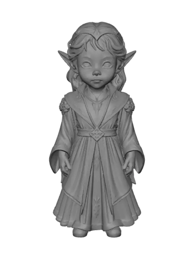 3D model for Elven Princess Doll