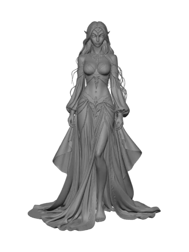 3D model for Azure Elven Princess