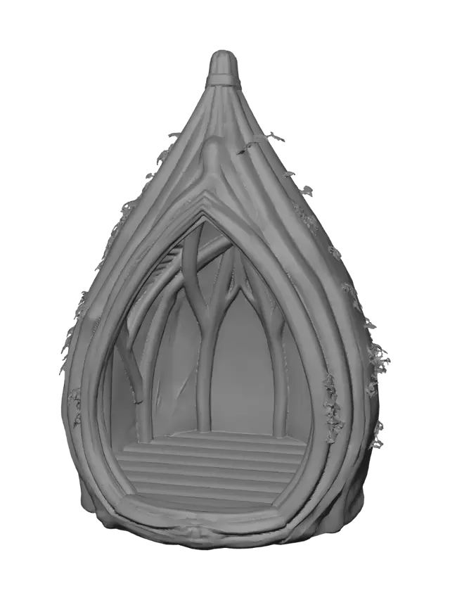 3D model for Teardrop Moss Hut