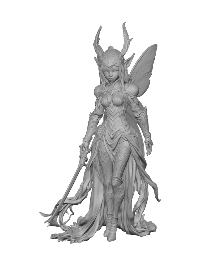 3D model for Moonlit Valkyrie of the Fae