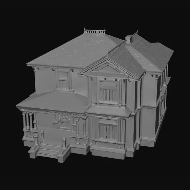 3D model for Crimson Victorian House