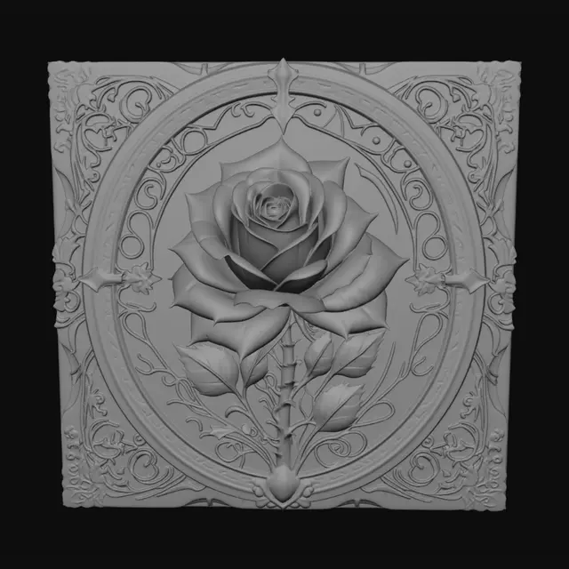 3D model for Obsidian Rose