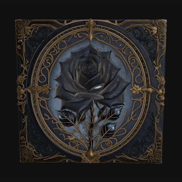 3D model for Obsidian Rose