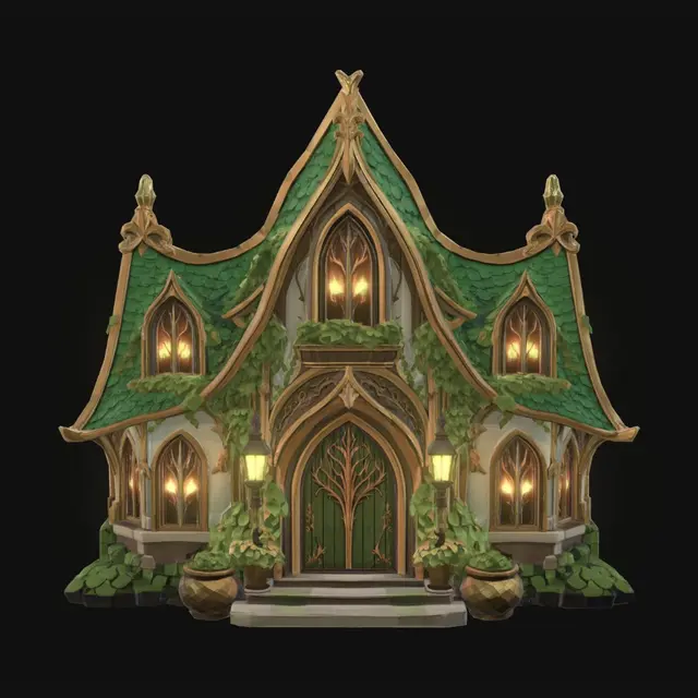 3D model for Gilded Ivy Cottage