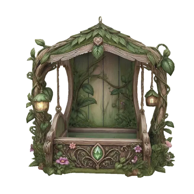 โมเดล 3D ของ Verdant Lantern Arbor สร้างโดย AI