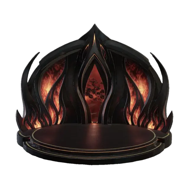 Inferno Gate 3D model, vytvořený pomocí AI