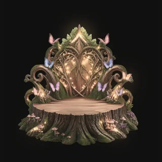 3D model for Enchanted Forest Throne